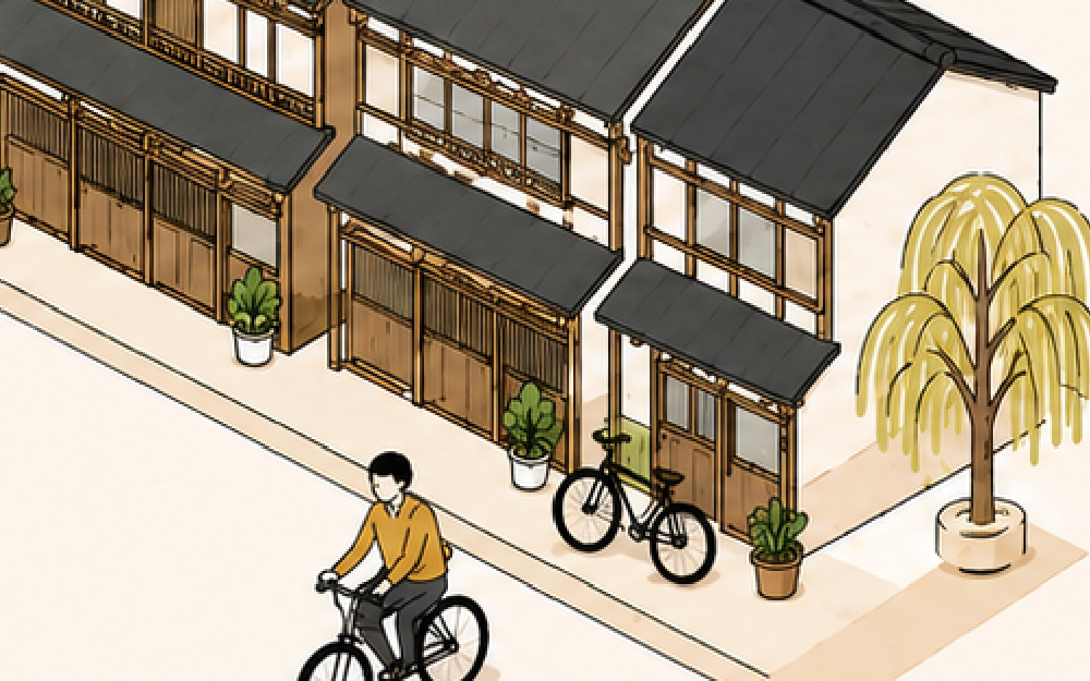 Everyday life in the Nishijin weaving district, Kyoto
